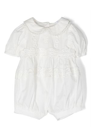 Tutina in cotone bianco ERMANNO SCERVINO KIDS | SNPG001CCA272BS0040001